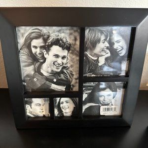 NWT Black Wood Collage Frame w/5 Openings